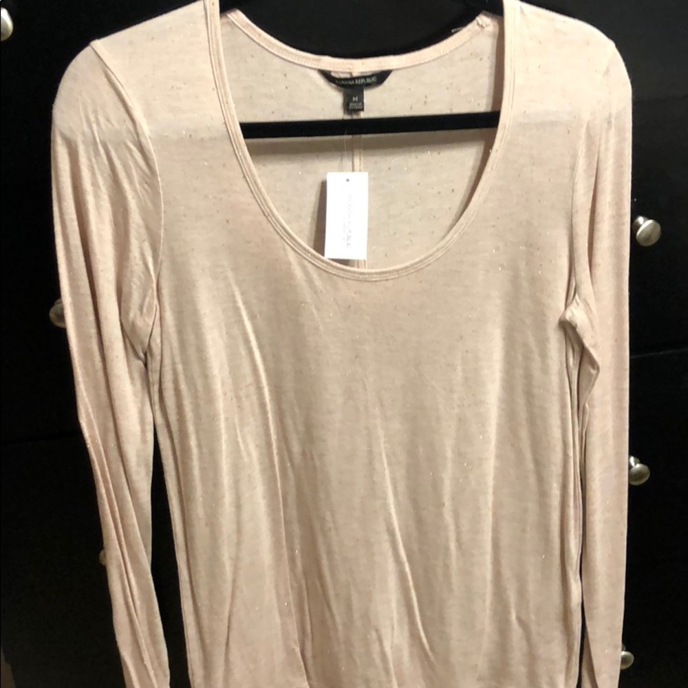 Pink spotted sparkle top